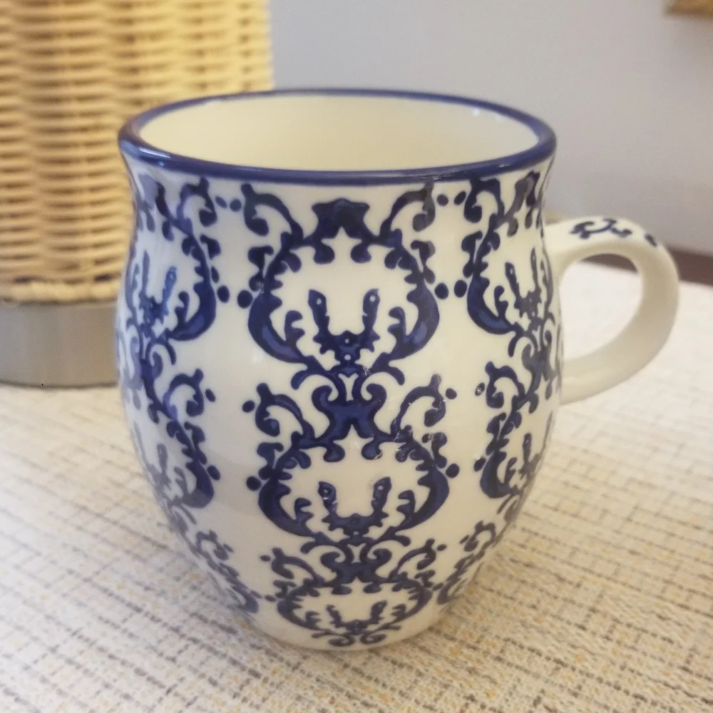 Sur La Table Blue and White Mug